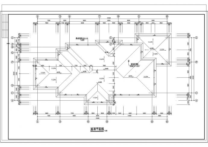 高端幼儿园建筑施工平立面CAD参考图_图1