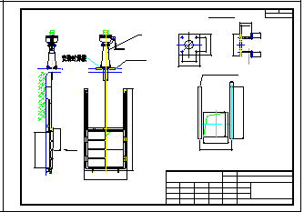 一整套污水泵站施工cad设计图纸-图一
