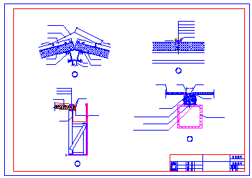 雨蓬钢结构全套cad设计施工图_图1