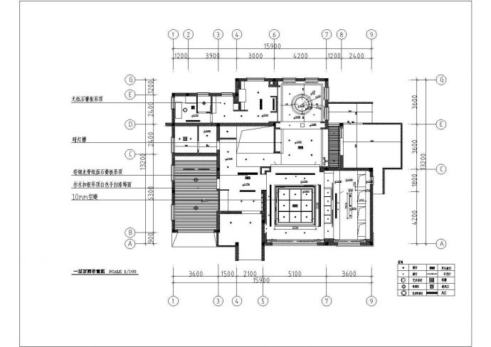 某市多层高级别墅装饰结构设计图纸_图1