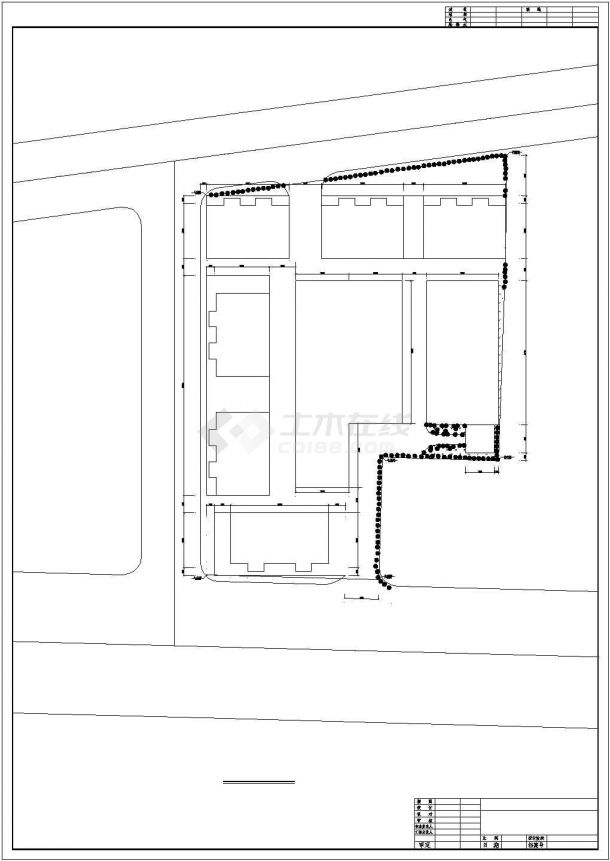 某商住楼设计规划CAD图-图一
