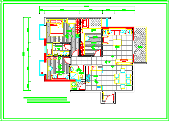 住宅经典样板房详细装修设计cad施工图_图1
