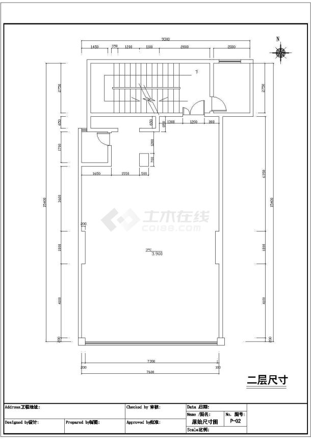 某理发店设计布置CAD图-图一