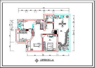 室内装修设计CAD平面布置参考图