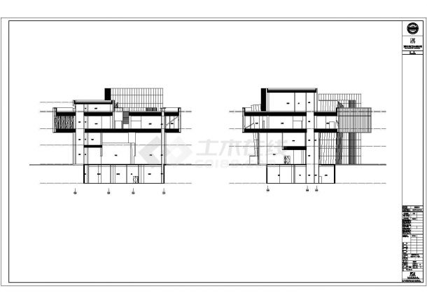 铁路口岸创新中心全套建筑施工设计cad图纸(含招标地勘)-图二