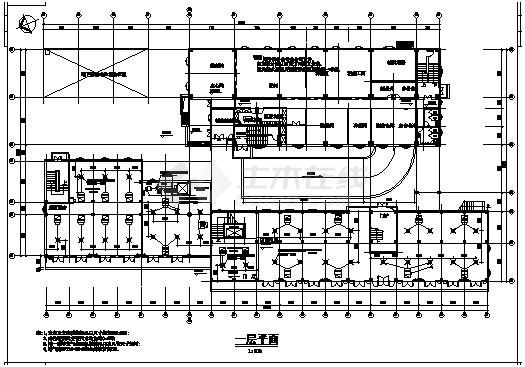 某娱乐城中央空调设计施工图-图一