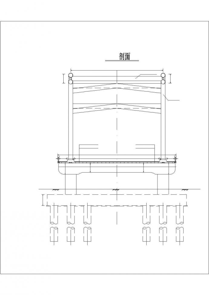 某地区拱桥设计规划CAD详图_图1