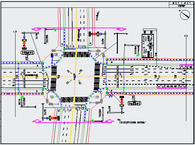某交通CAD详细完整设计平面图_图1