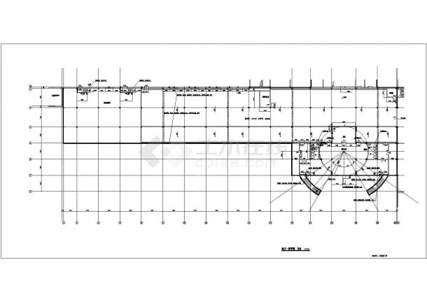 济南大学某下去广场及地下工程建筑工程设计CAD图（含总平面图，详图）-图一