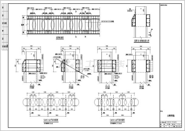 [福建]体育场深基坑加筋水泥土桩锚支护CAD施工图（专家论证）-图二