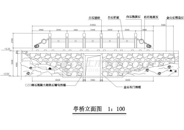 某市多层园林建筑结构设计图纸-图一