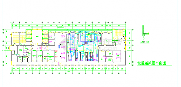 某地多层医院办公楼多联机系统设计施工图纸-图二