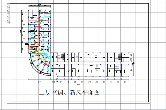某地多层制药厂办公大楼空调系统设计cad施工图纸_图1