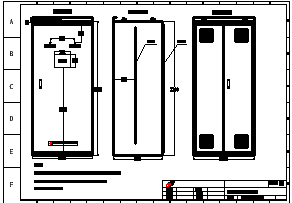 PLC控制柜柜体结构及布置控制cad原理设计图-图二