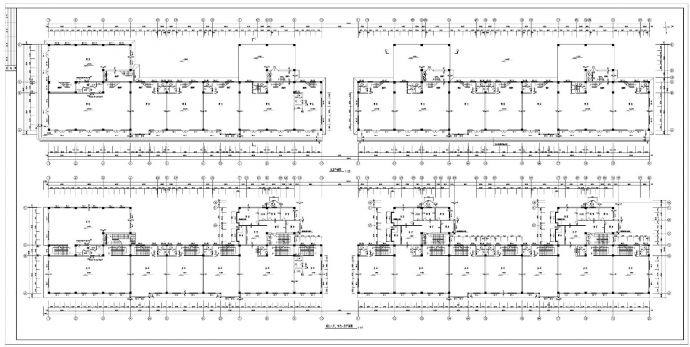 某城市沿街公建全套结构布置施工图CAD详图_图1