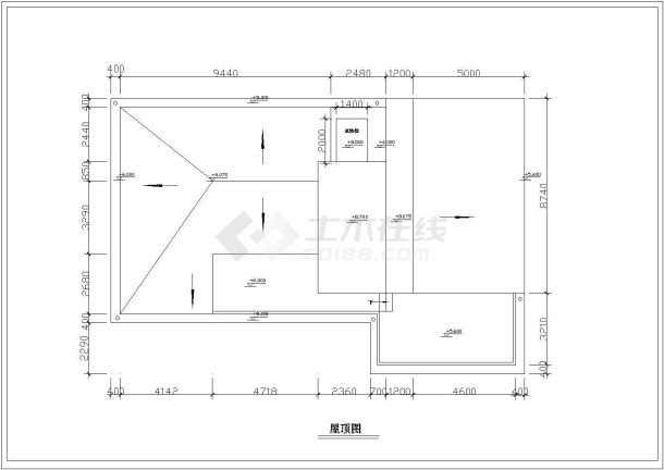 郴州农村住宅旧房改造全套施工cad图-图一