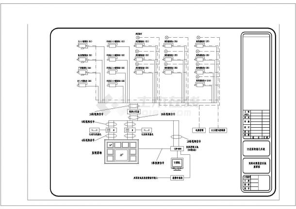 某地监控系统结构设计施工CAD图-图一