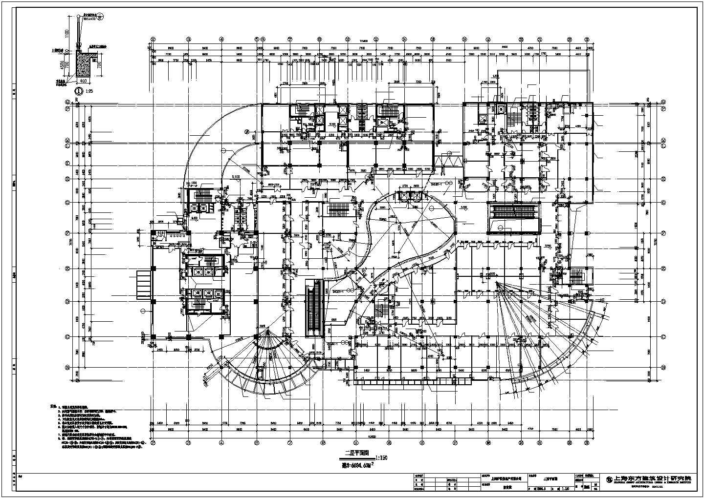 某商业楼建筑设计参考CAD图