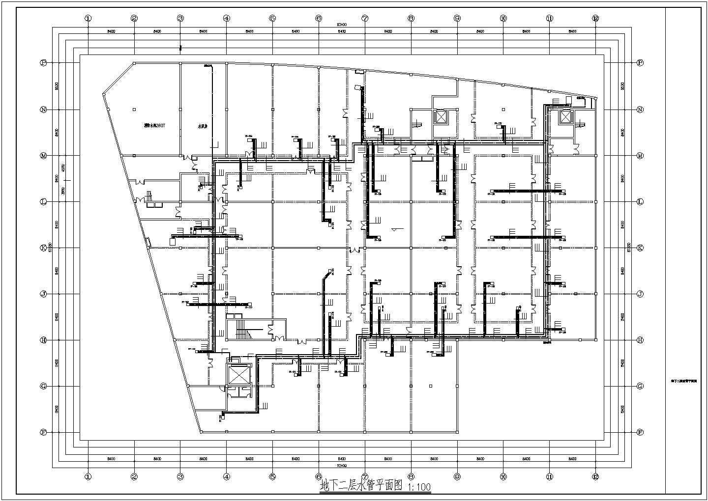 某建材商贸城全套空调系统设计施工图（CAV系统 VAV系统）