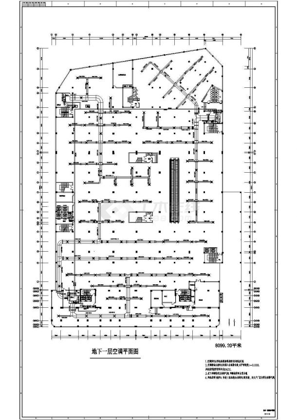 某商业中心广场全套暖通空调设计施工图-图二