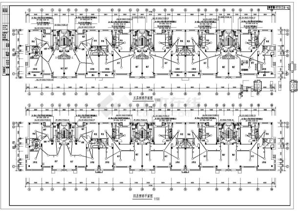 某小区住宅电气全图CAD图纸-图二