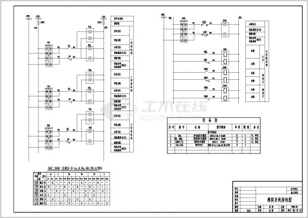 某小型水电站施工电气二次设计CAD图-图二