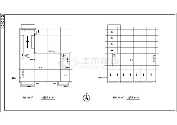 某地多层招待所建筑扩出全套施工设计cad图-图二