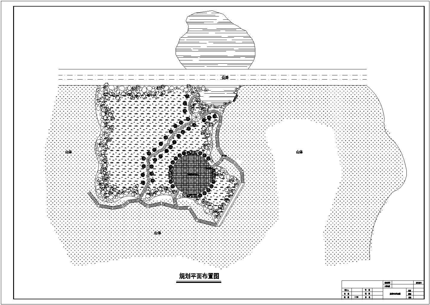 武乡一景点规划全套施工设计cad图纸（含总平面图）
