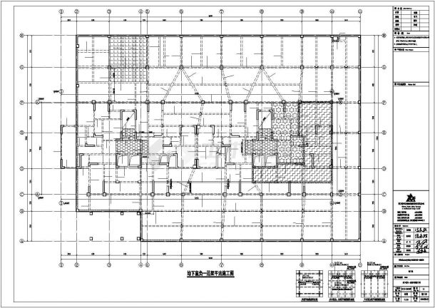 某地下室结构设计方案CAD图纸-图二