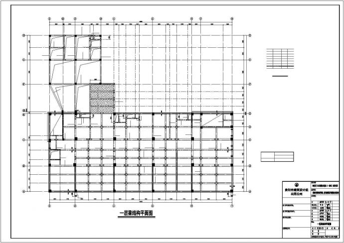 某消防救援站一级站结构设计方案CAD图纸_图1