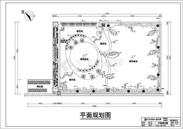 某地区景点休闲中心设计规划CAD图-图一