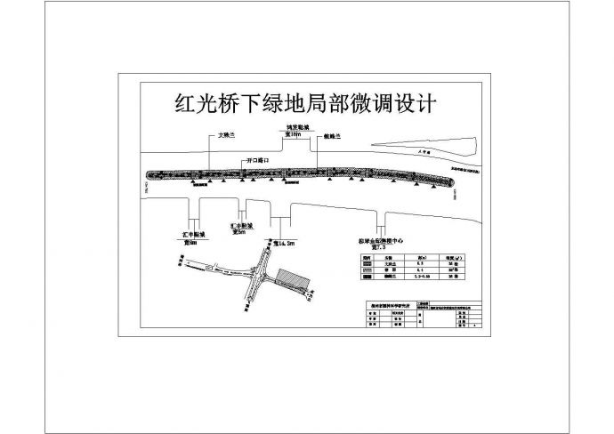 某市内立交桥下绿化设计CAD详图_图1