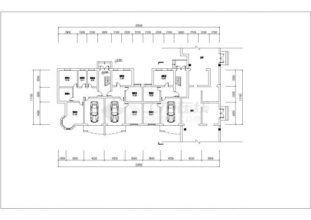 某地359平方米左右住宅楼及店面建筑设计图-图二