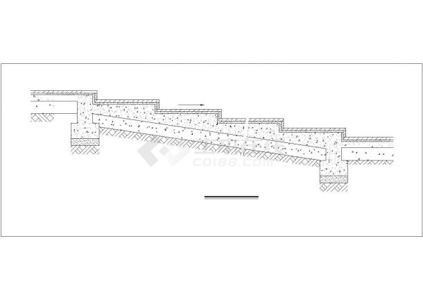 某建筑台阶施工方案CAD详图-图一