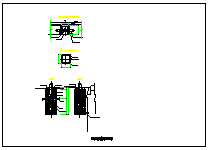 不同杆高的常用路灯cad基础示意图_图1