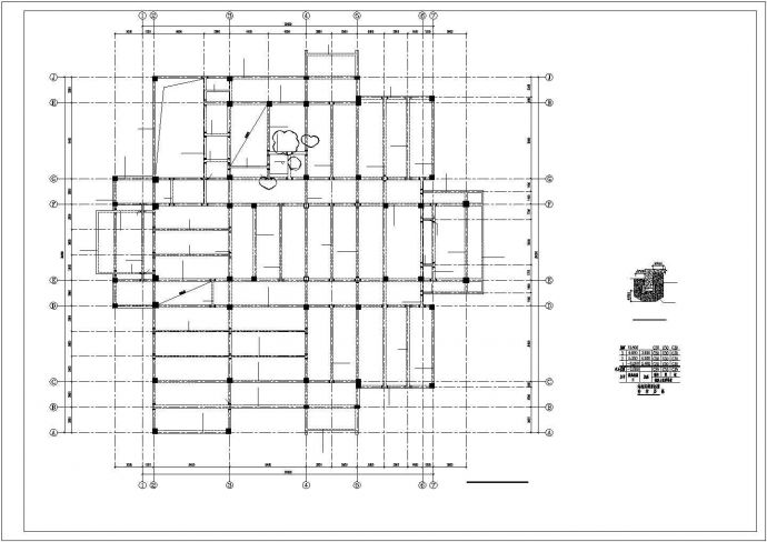 某地区新式建筑结构设计方案CAD详图_图1