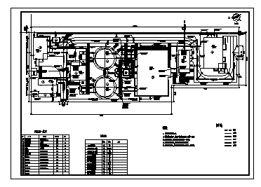 污水处理设计_某城镇污水处理全套施工cad图纸-图一