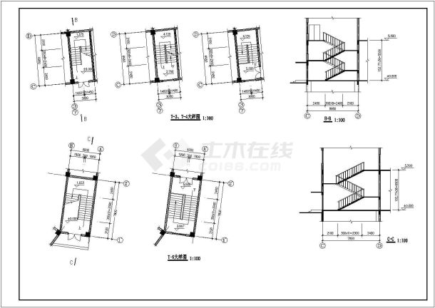 浙江省杭州市凯悦宾馆建筑平面CAD图纸-图一