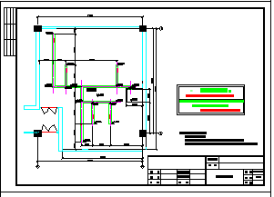 某办公室中水回用处理工程全套cad图纸（中空纤维膜法）_图1