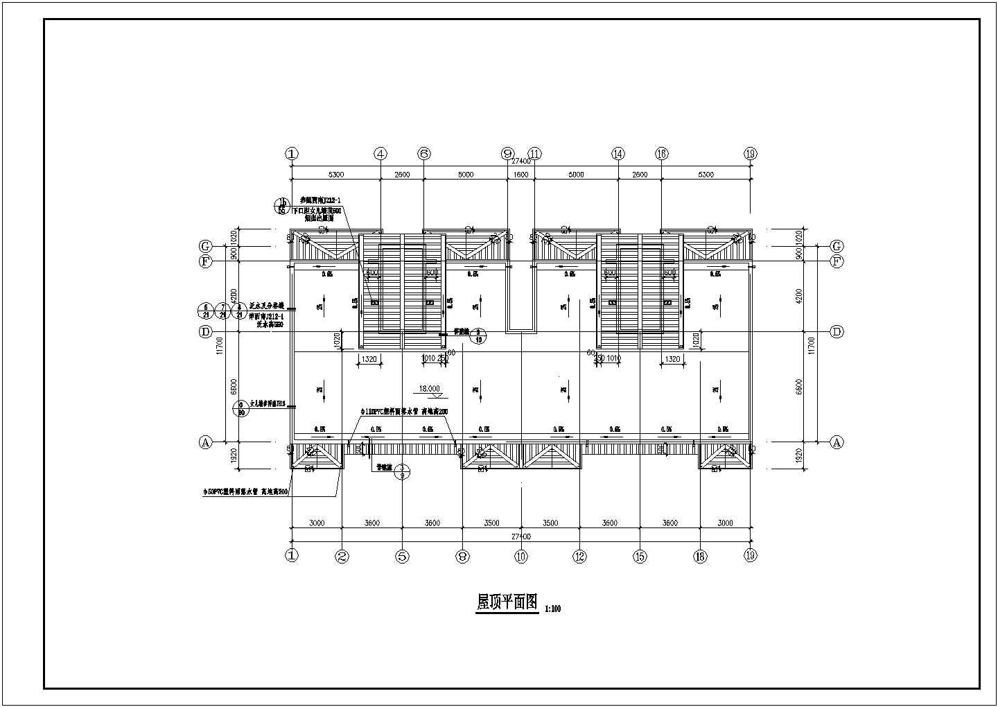 锦绣花园6层住宅楼整体建筑施工设计CAD图纸