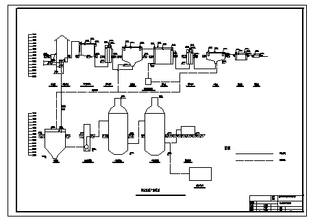 污水处理厂设计_30万吨某污水处理厂设计cad图纸-图二