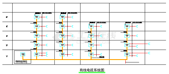 某地中学教学楼+行政楼+实验楼+食堂电气cad设计施工图-图二