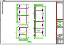 汽车棚膜结构设计cad设计施工图-图二
