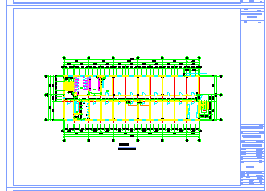 某框架宿舍楼钢结构cad设计施工图-图一