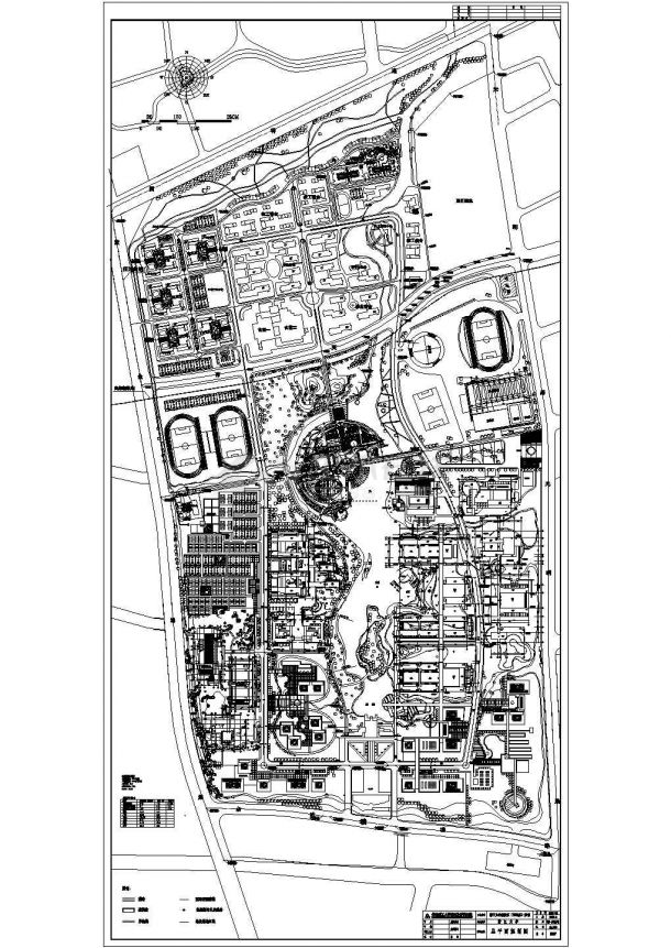 浙大新校区规划设计方案CAD图-图一