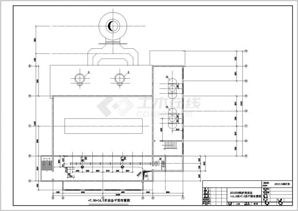 某地区厂房锅炉房建造规划CAD图-图二