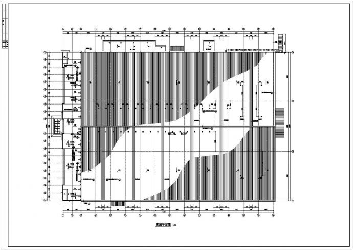 某二层框架结构塑料加工厂房建筑设计cad施工图_图1
