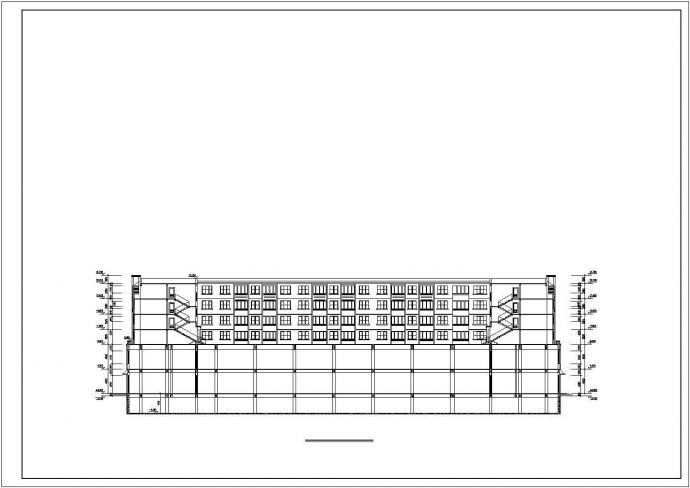 济南市长安街某社区6层砖混结构商住楼建筑设计CAD图纸（1-2层商用）_图1