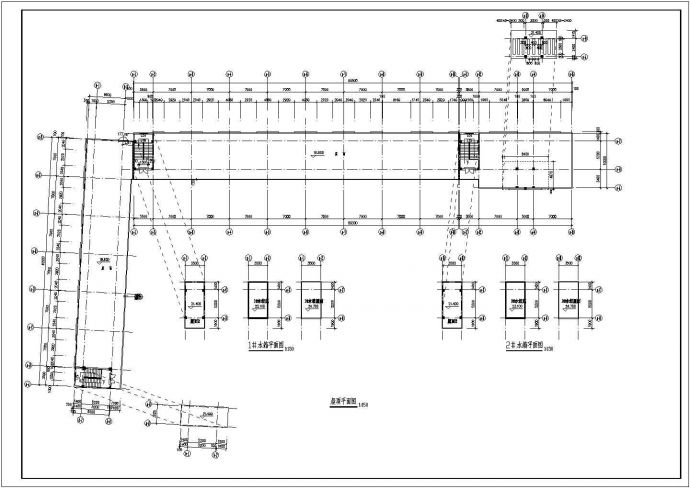 某大学宿舍全套CAD建筑构造详细完整施工图_图1