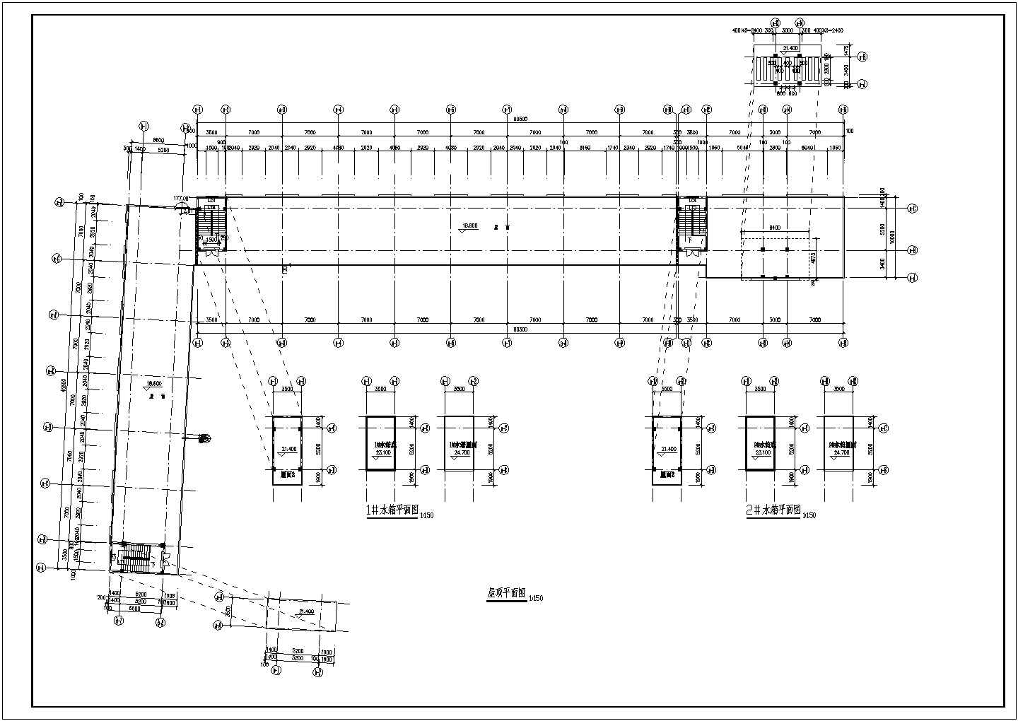 某大学宿舍全套CAD建筑构造详细完整施工图
